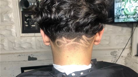 k initial haircut|freestyle design with letter “K” .